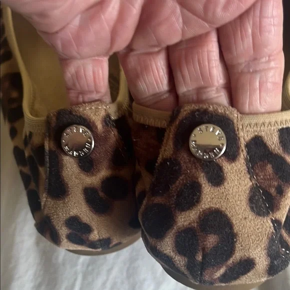 Steve Madden Leopard Print Flats Brown Tan - Picture 5 of 7